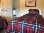 Twin bed in second bedroom